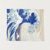 ukiyoe - Hokusai : No21 Great Wave - Wandteppich (Vorderseite (Horizontal))