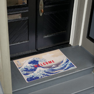 Ukiyoe - Hokusai : No.21 Great Wave - Fußmatte