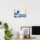 Ukiyoe - Hokusai : No.21 Great Wave - Poster (Heimbüro)