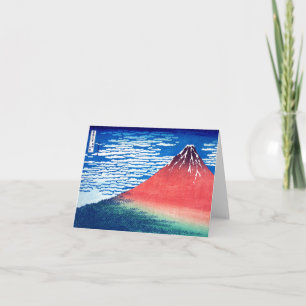 Ukiyoe - Hokusai : No.33 Red Fuji - Karte