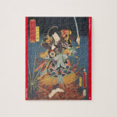 ukiyoe - Inuyama Dōsetsu - japanischer Zauberer - Puzzle (Vertikal)