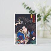 Ukiyoe - Jiraiya - Nr. 10 Kunichika - Postkarte (Stehend Vorderseite)