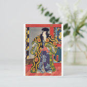 Ukiyoe - Jiraiya - Nr. 12 Toyokuni - Postkarte (Stehend Vorderseite)
