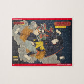 ukiyoe - Kikuchi Kazumaru - japanischer Zauberer - Puzzle (Horizontal)