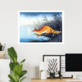 Ukiyoe [Koson] Fox von der Moonlit Water (M) Poster (Heimbüro)