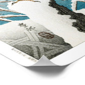 Ukiyoe [Koson] Schwarzer Nachtreiher ...(XS) Poster (Ecke)