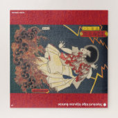 ukiyoe - Narukami shōnin - japanischer Zauberer - Puzzle (Horizontal)