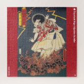 ukiyoe - Narukami shōnin - japanischer Zauberer - Puzzle (Vertikal)