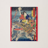 ukiyoe - Shiragikumaru - japanischer Zauberer - Puzzle (Vertikal)