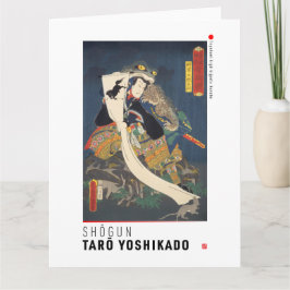 ukiyoe - Shōgun Tarō yoshikado - japanischer Zaube Karte