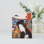 ukiyoe [Toyokuni] 24−17 Jiraiya at Okitsu Postkarte (Stehend Vorderseite)