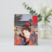 ukiyoe [Toyokuni] 72-51 Han bei Ishibe Postkarte (Stehend Vorderseite)