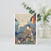 ukiyoe - Toyokuni - Nr.31 Nanakusa Shirō - - Postkarte (Stehend Vorderseite)