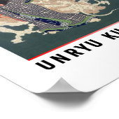 ukiyoe - Unryū Kurō - Japanischer Zauberer - Poster (Ecke)