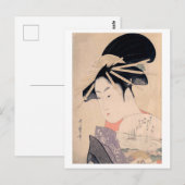Ukiyoe [Utamaro] schöne 20 Postkarte (Vorne/Hinten)