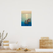 ukiyoe - Yoshida - 01 - Glittering Sea Poster (Küche)
