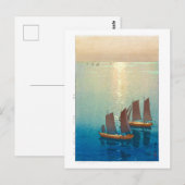 ukiyoe - Yoshida - 01 - Glittering Sea Postkarte (Vorne/Hinten)