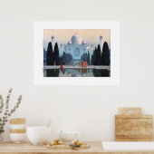 ukiyoe - Yoshida - 03 - Taj Mahal in Morning Mist Poster (Küche)