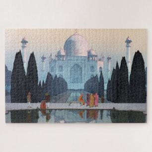 ukiyoe - Yoshida - 03 - Taj Mahal in Morning Mist Puzzle