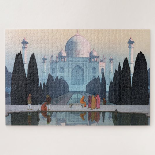 ukiyoe - Yoshida - 03 - Taj Mahal in Morning Mist Puzzle (Horizontal)