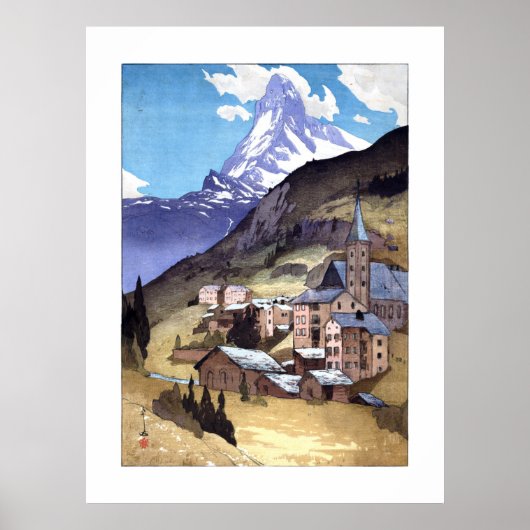 ukiyoe - Yoshida - 04 - Matterhorn - Poster (Vorne)