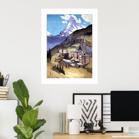 ukiyoe - Yoshida - 04 - Matterhorn - Poster (Heimbüro)