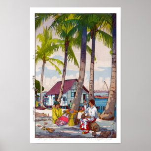 ukiyoe - Yoshida - 06 - Singapur - Poster
