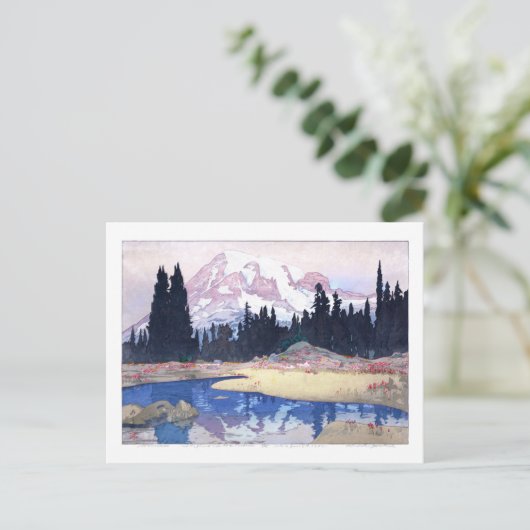 ukiyoe - Yoshida - 07 - Mount Rainier - Postkarte (Stehend Vorderseite)