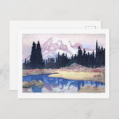 ukiyoe - Yoshida - 07 - Mount Rainier - Postkarte (Vorne/Hinten)