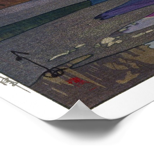 Ukiyoe - Yoshida - 08 - Okitsu - Poster (Ecke)