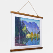 ukiyoe - Yoshida - 11 - Mt. Hodaka - Wandteppich Mit Holzrahmen (Gewinkelt)