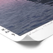 ukiyoe - Yoshida - 12 - Segelboote-Abend - Poster (Ecke)