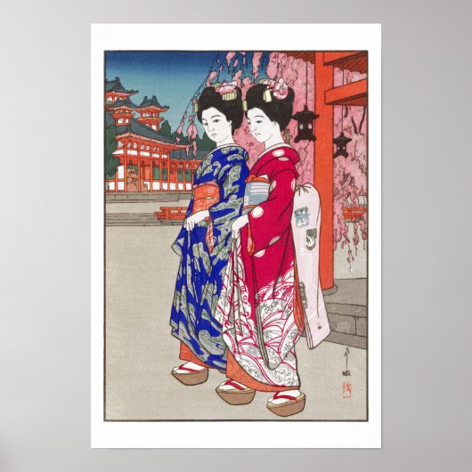 Ukiyoe - Yoshida - 14 - Maiko - Poster (Vorne)