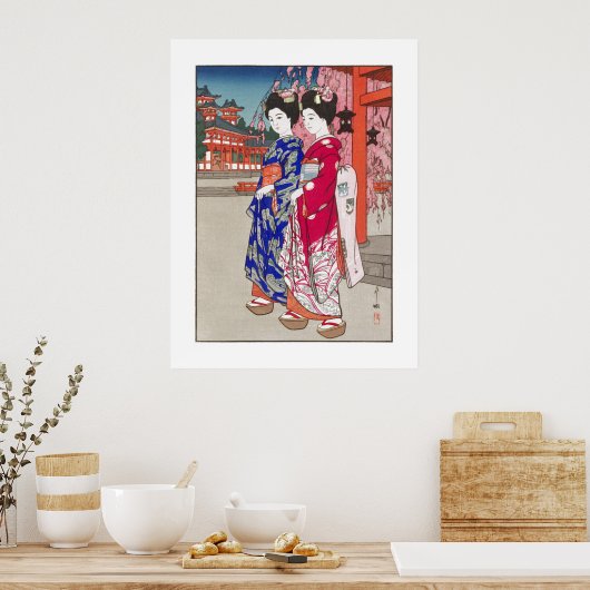 Ukiyoe - Yoshida - 14 - Maiko - Poster (Küche)
