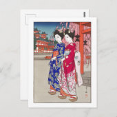 Ukiyoe - Yoshida - 14 - Maiko - Postkarte (Vorne/Hinten)