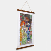 ukiyoe - Yoshida - 16 - Honest Greengrocery, Nezu Wandteppich Mit Holzrahmen (Gewinkelt)