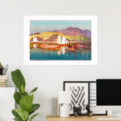 Ukiyoe - Yoshida - 17 - Gewartet für den Tide - Poster (Heimbüro)