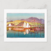 Ukiyoe - Yoshida - 17 - Gewartet für den Tide - Postkarte (Vorderseite)