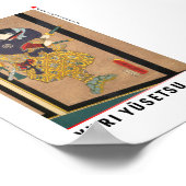 ukiyoe - Yuri Yūsetsu - japanischer Zauberer - Poster (Ecke)