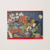 ukiyoe - Zokushu Jiraiya - japanischer Zauberer - Puzzle (Horizontal)