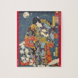 ukiyoe - Zokushu Jiraiya - japanischer Zauberer - Puzzle