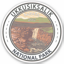 Ukkusiksalik National Park Canada Travel Vintage Aufkleber