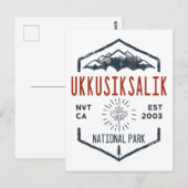 Ukkusiksalik Nationalpark Kanada Vintag Postkarte (Vorne/Hinten)