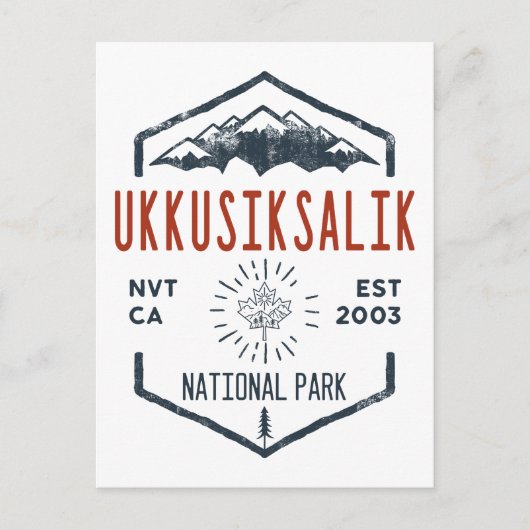 Ukkusiksalik Nationalpark Kanada Vintag Postkarte (Vorderseite)