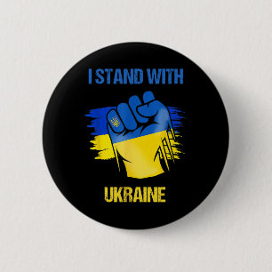 Ukraina Ruhm Unterstütze Ukraine Stehe mit Ukraine Button