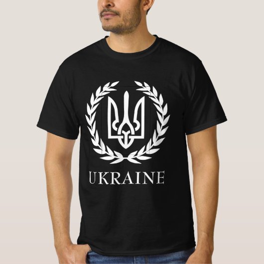 Ukraine (У Р А Ї А) Sieger des Trident-Kriegers Tr T-Shirt (Vorderseite)