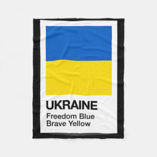 Ukraine 2023 Ukrainische Flaggenfarben Freiheit Bl Fleecedecke