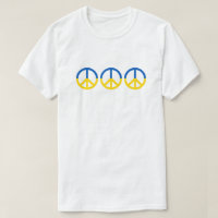 Ukraine 3 Friedenszeichen Blaugelbe Flagge