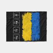 Ukraine Aid Support Fleecedecke (Vorderseite (Horizontal))