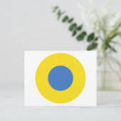 Ukraine Air Force Roundel Postkarte (Stehend Vorderseite)